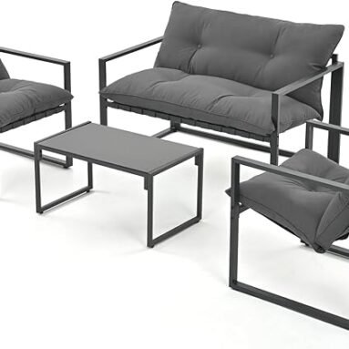 FDW Outdoor Rattan Patio Furniture Set: A Review